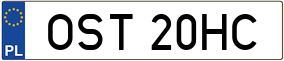 Trailer License Plate